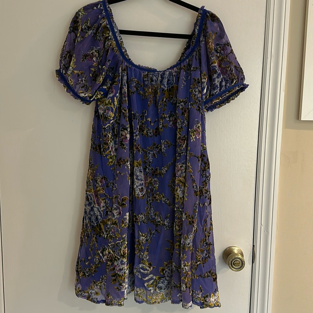 Free people velvet mini dress